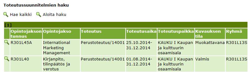 5 (8) Valitse toteutus Ilmoittaudu toteutukselle