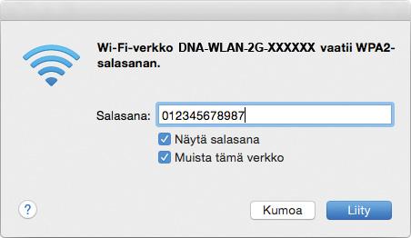 5. Langattoman modeemin WLAN-verkon käyttöönotto Langattoman verkkoyhteyden (WLAN) käyttöönotto Windows 8 -järjestelmässä onnistuu seuraavasti: 1.