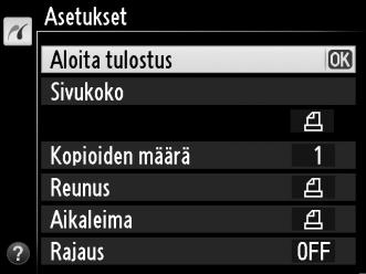 Kuvien tulostaminen yksitellen 1 Valitse kuva. Näytä lisää kuvia painamalla 4 tai 2.