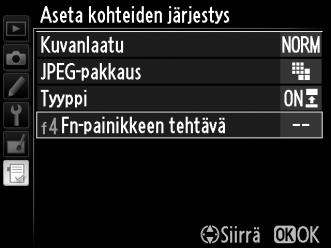 2 Valitse kohta. Korosta se kohta, jonka haluat siirtää, ja paina J.