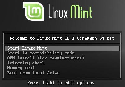 27 Käynnistetään Linux Mint, sitä kautta voidaan asentaa Linux Mint myös tietokoneelle. Kun työpöytä ilmestyy, se on merkki käyttöjärjestelmän onnistuneesta käynnistymisestä live-asennusmedian kautta.