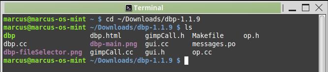 91 Yllä olevan kuvan mukaan voidaan avata kansio terminaaliin. Vastaava komento terminaalissa olisi seuraava (ls-komennolla voi tarkistaa hakemiston sisällön): cd ~/Downloads/dbp-1.1.9 ls Makefile löytyy.
