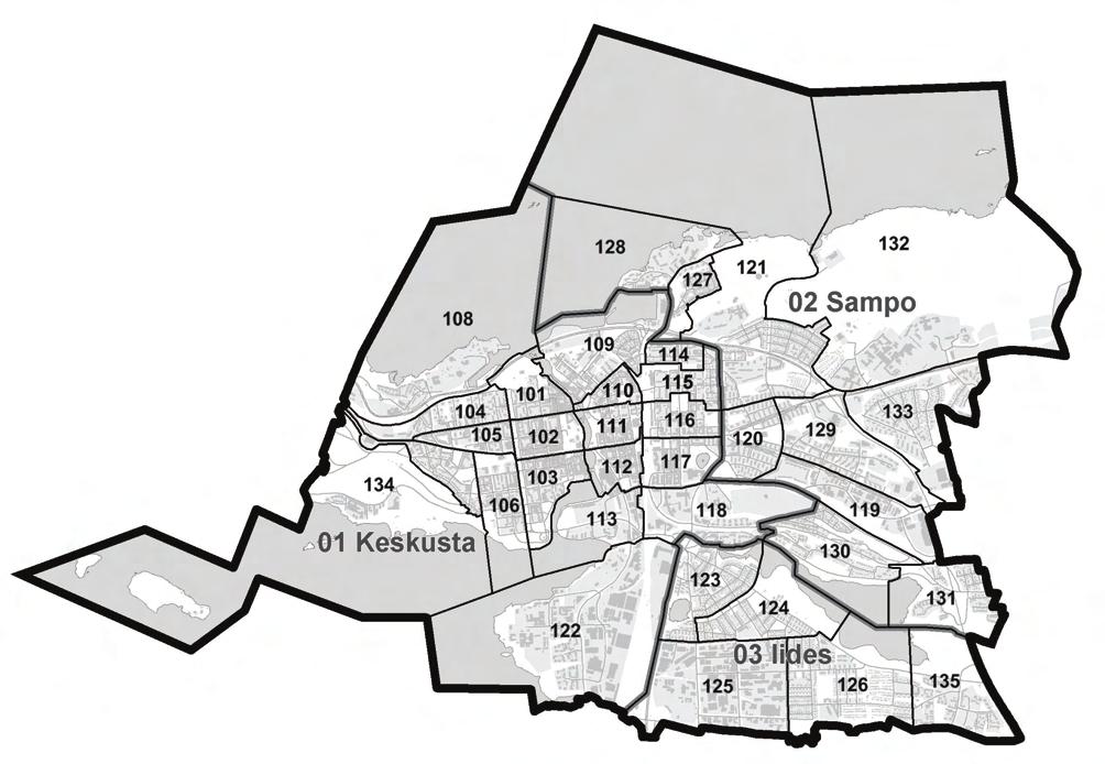 KESKINEN SUURALUE 1 KESKINEN SUURALUE 1 Keskinen suuralue 1 Keskusta 11 Finlayson 12 Tammerkoski 13 Nalkala 14 Amuri A 1 Amuri B 16 Kaakinmaa 17 Pyynikinrinne 18 Särkänniemi 19 Tampella 11 Jussinkylä