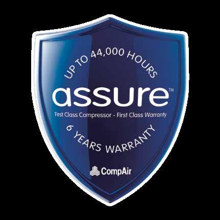 Assure-huoltosopimus takuun tukena auttaa kustannusten hallinnassa Käyttämällä CompAirin alkuperäisiä osia ja voiteluaineita maksimoit