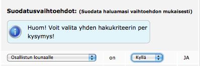 3.1. Ilmoittautumissivun kysymykset Luodessasi kysymystä ilmoittautumissivulle, vaikuttaa kysymys Ilmoittautumissivuun (miten näkyy