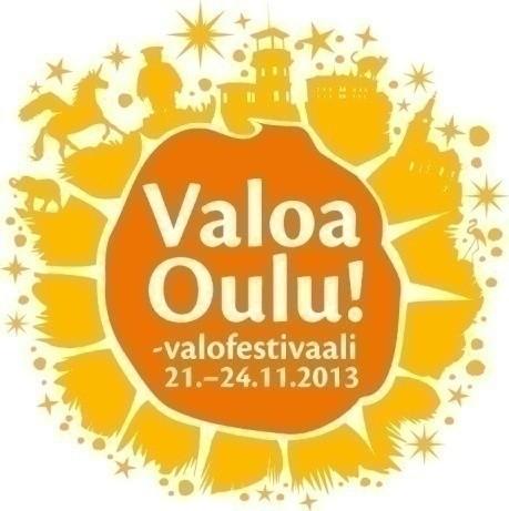 Valoa Oulu! valofestivaalin tunnuksen on suunnitellut Oulun kaupungin AD Niina Penttilä. 3.