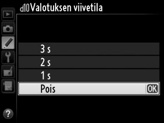 Valitsemalla Päällä ohjauspaneeli valaistaan aina, kun valmiustila-ajastin on päällä (0 39). Lisää akun kestoa valitsemalla Pois.