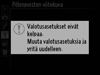 3 Poimi viitekuvatiedot. Painamalla laukaisimen pohjaan asti saat pölynpoistotoiminnon viitetiedot. Näyttö kytkeytyy pois päältä, kun laukaisinta painetaan.