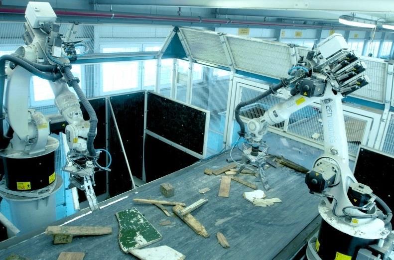 ZenRobotics toi robotiikan jätteenlajitteluun Idea: Hyödyntää tekoälyä ja robotiikkatekniikkaa jätteiden käsittelyjärjestelmissä.