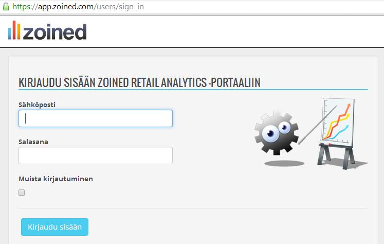 Uusi käyttäjä (3/3) Portaali löytyy selaimen osoitteessa: https://app.zoined.