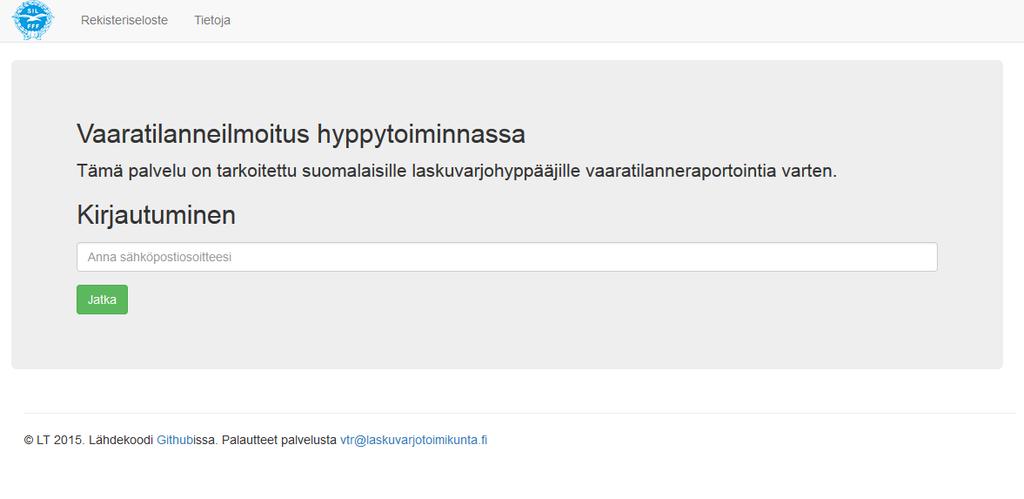 Turvallisuusilmoitus