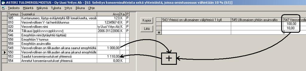 Asteri Tuloveroilmoitus KÄYTTÖOHJEET 21/51 7.