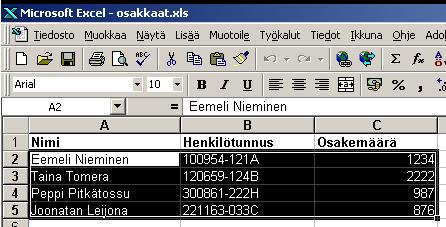 38/51 KÄYTTÖOHJEET Asteri Tuloveroilmoitus 9 OSATIETORYHMIEN SYÖTTÄMISESTÄ Leikepöydän käyttö Kunkin osatietoryhmän vasemmalla puolella on Kopioi- ja Liitäpainikkeet.