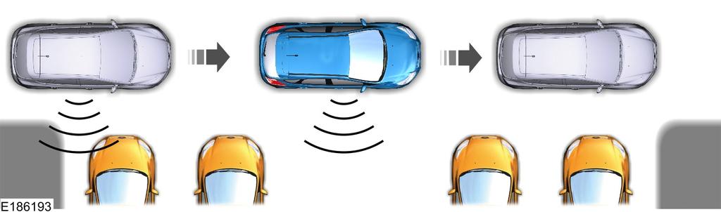 Pysäköintiapujärjestelmät Kun auto katsotaan oikein pysäköidyksi tai jos pysäköintitutkasta kuuluu yhtäjaksoinen äänimerkki (ja näyttöön tulee lisäksi viesti ja merkkiääni), auto pysäytetään kokonaan.