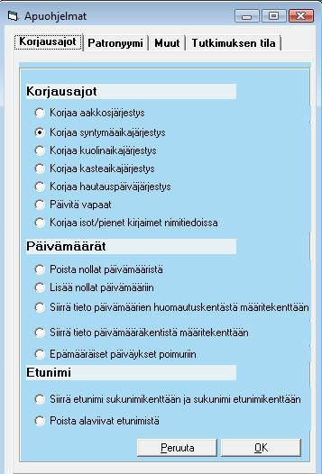 Testiversio Testiversio on tarkoitettu kokeiltavaksi ja kommentoitavaksi ja siihen voi tulla useinkin muutoksia. Lueminut.htm -tiedosto sisältää tiedot uusista ominaisuuksista. 27.