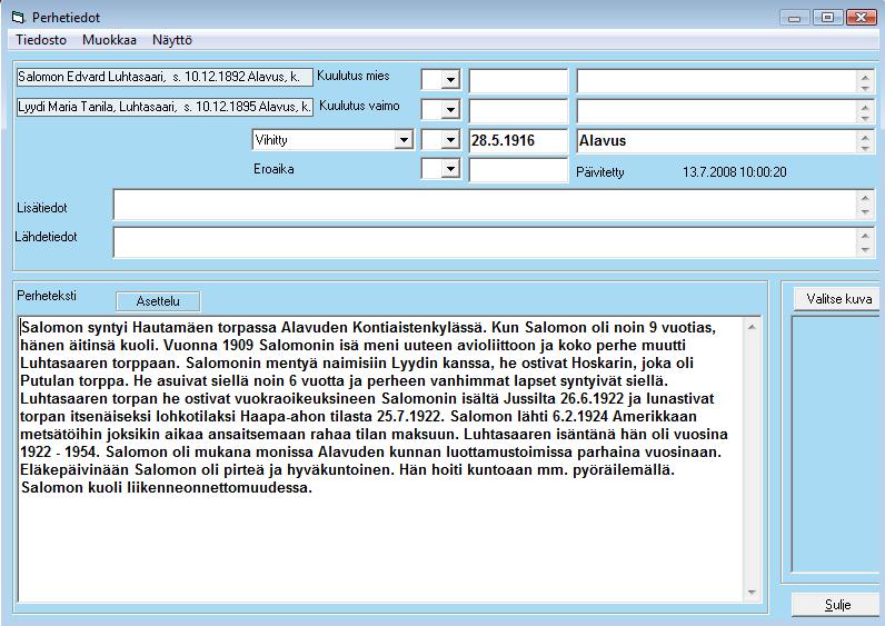 IRC-alias, ICQ# ja MSN-osoite -kentät ovat ko. pikaviestinohjelmien yhteystietoja varten. Galleria -painike avaa IRC -galleriasta nimimerkin tiedot.