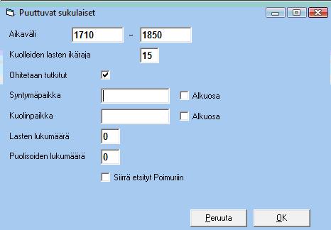 Jälkipolvet 1-16 sukupolvea Tulostetta katsellaan web-selaimella. Valittavissa on mm. valokuvat, multimedia, perhekaavio, henkilön talot sekä henkilöhakemisto.