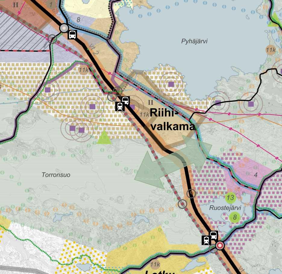 Forssan seudun strateginen rakennetarkastelu Forssan seudun strategisessa rakennetarkastelussa Riihivalkaman alue on osoitettu pientalovaltaiseksi taajama-alueeksi, jossa voi olla myös