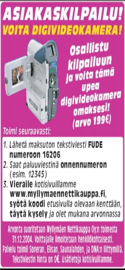 113x92mm) in local newspaper KALEVA