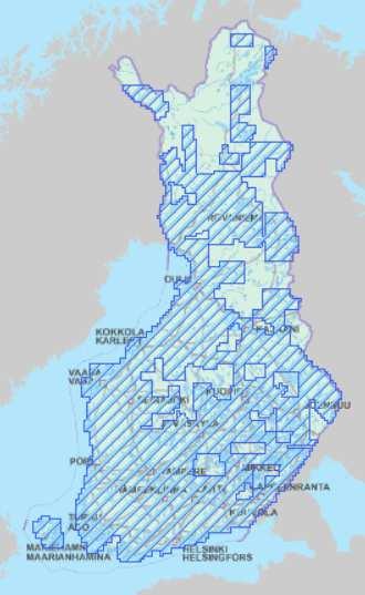 KÄYTTÖOHJE Valuma-alueen määritys 6 (10) 2m maanpintamallin laajuus Karttataso