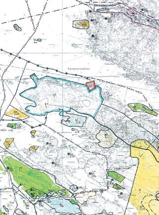 Olkiluodon saari voimalaitosalueelta itään on pääasiassa metsää. Saaren pohjoisrannan keskivaiheilla sijaitsee Olkiluodon teollisuussatama.