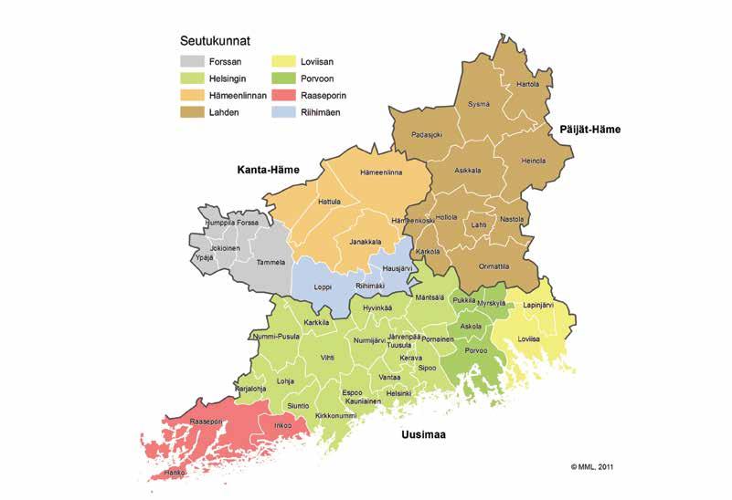 Toiminta-alueena kolme maakuntaa Uudenmaan ELY-keskuksen liikenne ja infrastruktuuri -vastuualueen toimialue kattaa Uudenmaan, Kanta- Hämeen ja Päijät-Hämeen maakunnat, yhteensä 50 kuntaa.