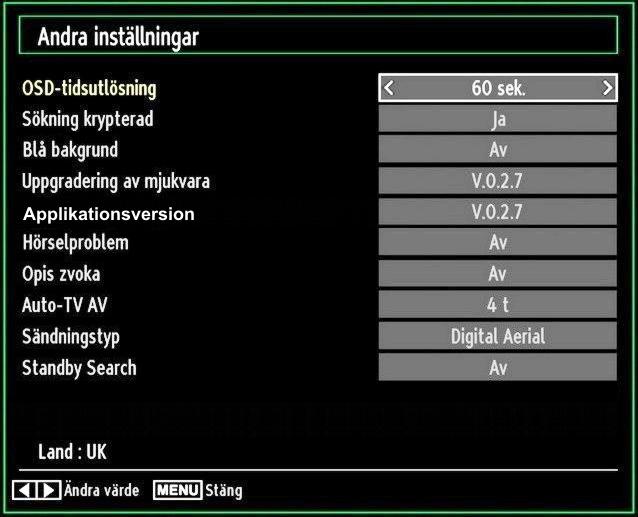 Konfigurering av inställningar för källa Du kan aktivera eller avaktivera valda alternativ för källa.