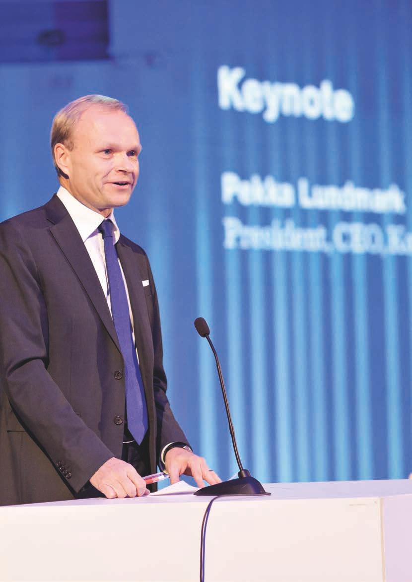 Vaikuttavuus Konecranes Oyj:n toimitusjohtaja Pekka Lundmark oli pääpuhujana marraskuussa President s Circle