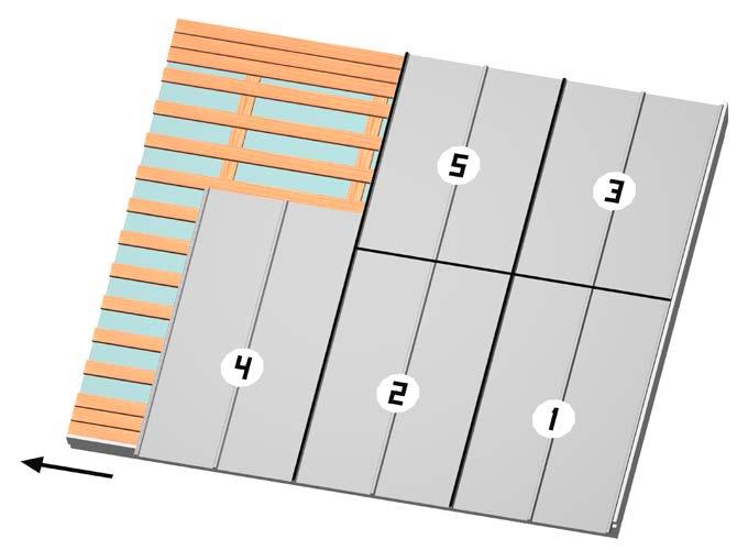 Levyjen tulee ylittää alaräystäslauta noin 40 50 mm. Levyt linjataan aina alaräystään, ei päädyn mukaan.