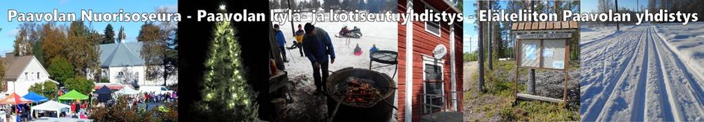 KAHVI- JA PORINAILLAT Paavolan Nuorisoseurantalolla (joka toinen torstai) Torstaina 14.12. alk. klo 18.00 Tarjoamme pullakahvit! Tervetuloa kylien väet!