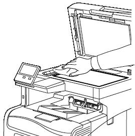 poistamiseen Xerox -lasinpuhdistusainetta. 5.