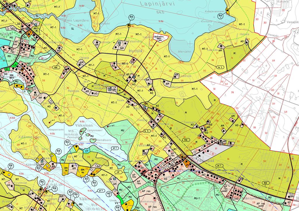 Kantatien 77 kevyen liikenteen järjestelyt välillä Kinnulanlahti TIESUUNNITELMASELOSTUS 7 20.7.2015 Kuva 3.