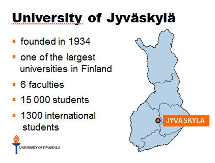 Ole JY-lähettiläs Mainosta JY:tä Esitteitä Kalvoja www.jyu.