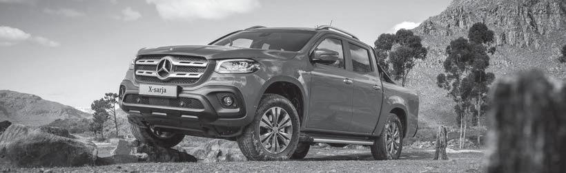 Mukulakiviltä metsäteille. Mercedes-Benz X-sarja nostaa käsityksesi pickupeista uudelle tasolle.