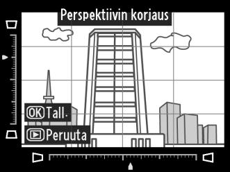 kun kuva otetaan korkean kohteen juurelta.