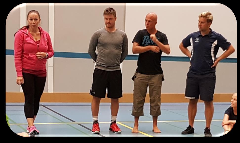 Aamuvalmennuksesta Tiistaina yleisvalmennusta (liikkumistaidot, nopeus/ ketteryys ; voima/kimmoisuus; tasapainotaidot; liikkuvuus; välineenkäsittelytaidot ) Kolme ryhmää, kolme valmentajaa Kolmen