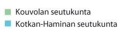 Kouvolan seutukunnasta Iitti jäi kuntaliitoksen ulkopuolelle. Taulukko 1. Kunnat, jotka yhdistyivät Kouvolaksi vuonna 2009.