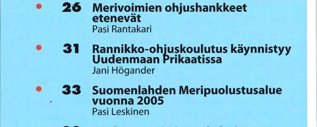 Ohiushankkeet 14 Meripuolustuksen tulevaisuuden haasteita