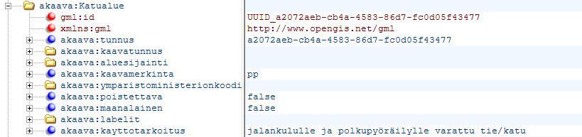 5.2 Asemakaava Asemakaavojen KuntaGML-skeema rakentuu siten, että kaavat on määritelty kolmessa pääluokassa: kaavat (skeemassa mallinnetut asemakaavat), käyttötarkoitusalueet ja määräyskohteet