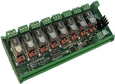 4.1.5 DO-8 ulostulomoduuli DO8 (kuva 6) on 8-kanavainen digitaalinen ulostulomoduuli (digital ouput), jossa jokaisessa on vaihtokytkinrele.