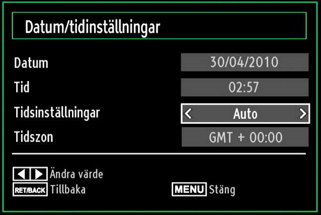 Om du vill visa information om den externa enheten markerar du Hårddiskinfo med eller och trycker på OK.