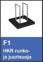 8/8 Roska-astiat: HKR:n malli H1, väri RAL 7021 Kiinteä käymälä: HKR:n City-käymälä, pieni J2, väri
