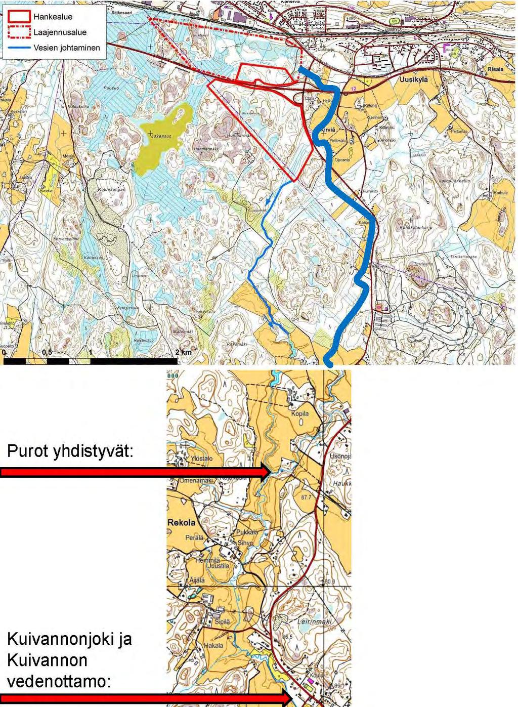 Kartta 7 4, korjaukset ja täydennykset Tieokas.