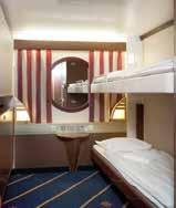 B4L Inside Large kansi 6 Tilava sisähytti 4 hengelle. Pari vuode ja 2 pullman vuodetta. Puhelin, TV ja hiustenkuivaaja. Koko: 13 m². B2L Inside Large kansi 6 Tilava 2 hengen sisähytti. Pari vuode. Puhelin, TV ja hiustenkuivaaja. Koko: 11 m².