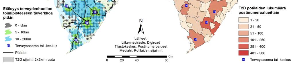 lukumäärät postinumeroalueittain (B).