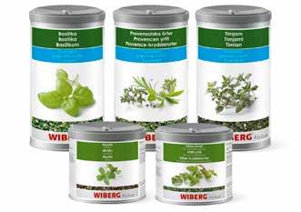 WIBERG YRTIT WIBERG HERBS 5 196152 Basilika pakastekuivattu 55g/1200ml 6 prk Itävalta 196154 Tilli pakastekuivattu 70g/1200ml 6 prk Itävalta 196156 Rakuuna pakastekuivattu 50g/1200ml 6 prk Itävalta