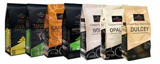 nappi 3kg 3 ps 6360 Coeur de Guanaja 80% tumma suklaa nappi 3kg 3 ps 6221 Macaé 62% tumma suklaa nappi 3kg 3 ps 5567 Manjari massa 100% bloc 3kg 1 pkt 5904 Xocoline 65% sokeriton tumma suklaa bloc