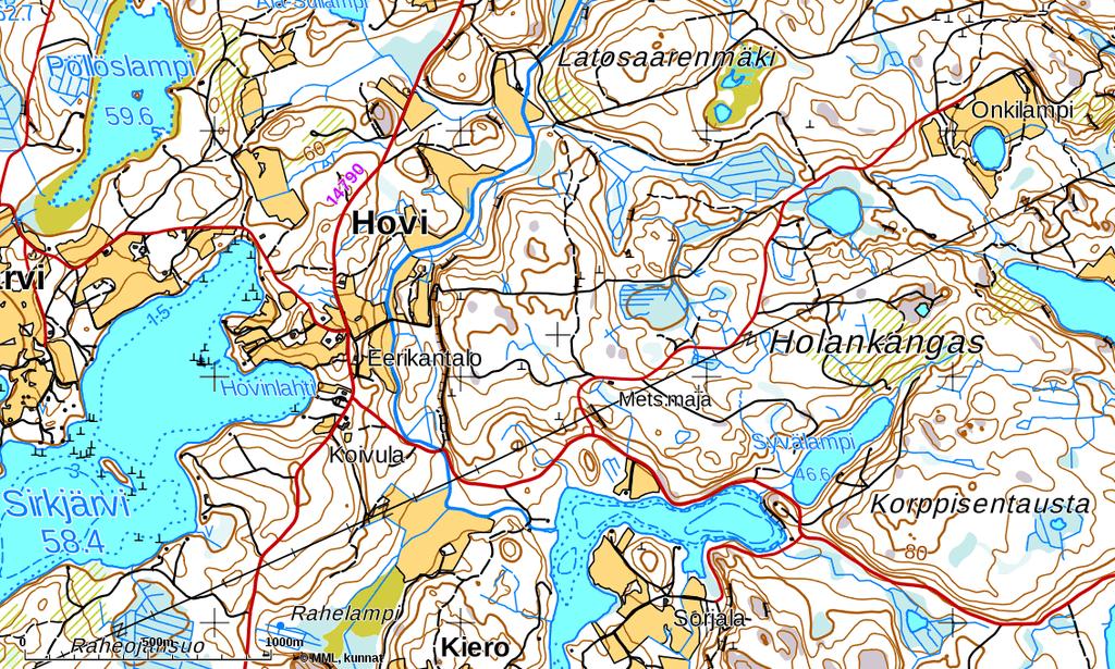 VILAJOEN SÄHKÖKOEKALASTUSALUEET 1,2 & 3 LIITE 2 (A) 1 2 1 = Saarenoja, Ala-Sullammen