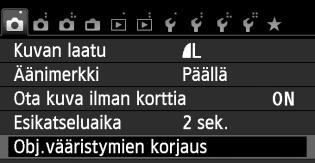 3 Objektiivin reunojen valaistuksen / väriaberraation korjaus Reunojen valaistuksen heikentyminen on objektiivin ominaisuuksista johtuva ilmiö, joka saa kuvan kulmat näyttämään tummemmilta.