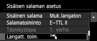 Mukautettu langaton salamakuvaus [1 (A:B)] Useita orjasalamoita useassa ryhmässä Jaa orjasalamat ryhmiin A ja B ja muuta